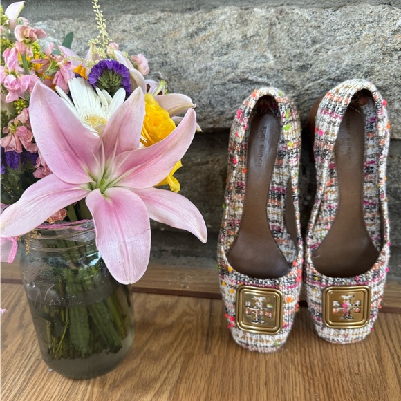 [Tory Burch] Multi Color Georgia Tweed Pump w/Block Heel Sz:8M - Picture 12 of 15